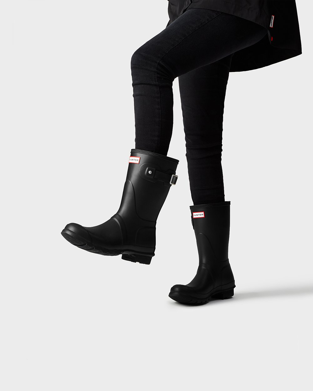 Galochas Curtas Hunter Feminina Pretas - Original - 42ZKVTJFS